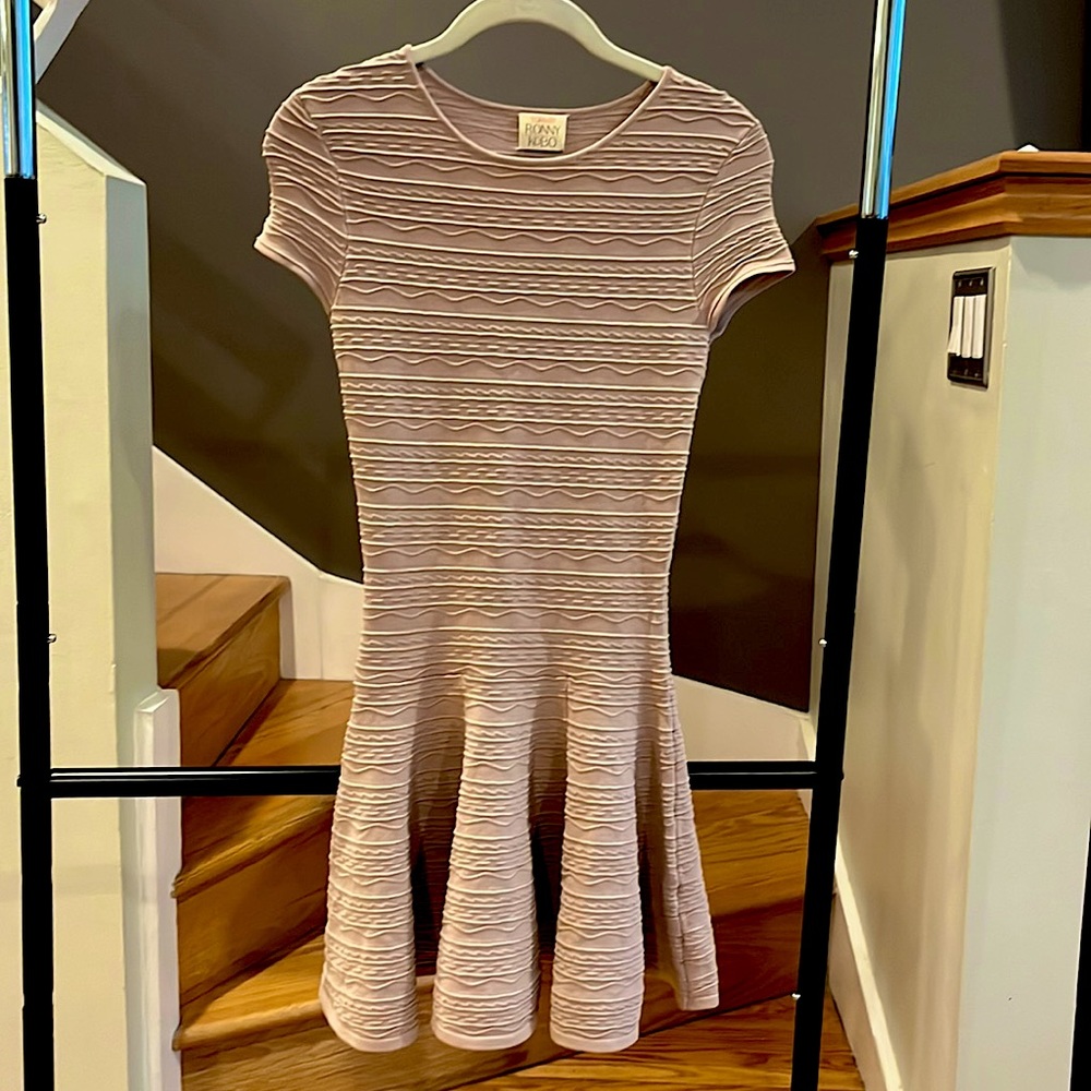 Ronny Kobo knit Vivienne dress in Beige.  Size Small.
